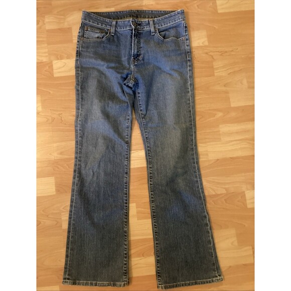 Polo Ralph Lauren Jeans Stretch Kelly Bootcut Jeans Medium Wash Denim Sz 10 X32 - Picture 1 of 13